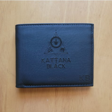 Kattana Black Collection - Men's Leather Wallet Engraved